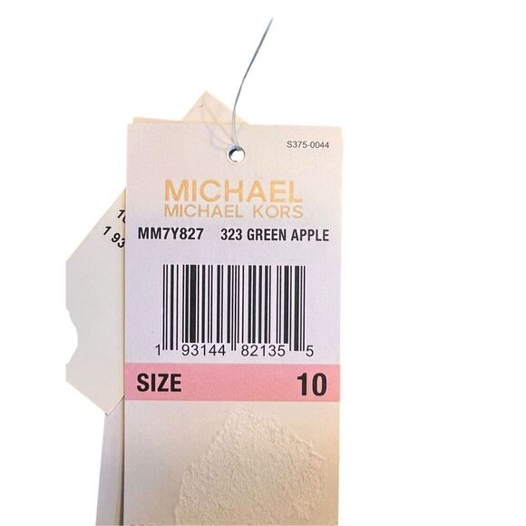 Michael Kors size 10 lime green one shoulder side cutout one piece swim suit - Picture 4 of 6